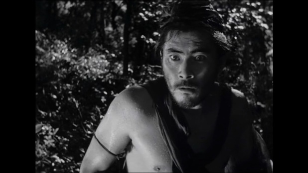 Toshiro Mifune dans le film japonais 羅生門 (Rashomon) d'Akira Kurosawa Toshiro Mifune dans le film japonais 羅生門 (Rashomon) d'Akira Kurosawa
