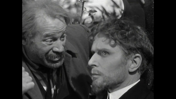 Pierre Blanchar et René Génin dans le film L'homme de nulle part (1937) de Pierre Chenal
