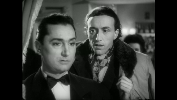 Pierre Brasseur et Jean-Roger Caussimon dans Pétrus (1946) de Marc Allégret