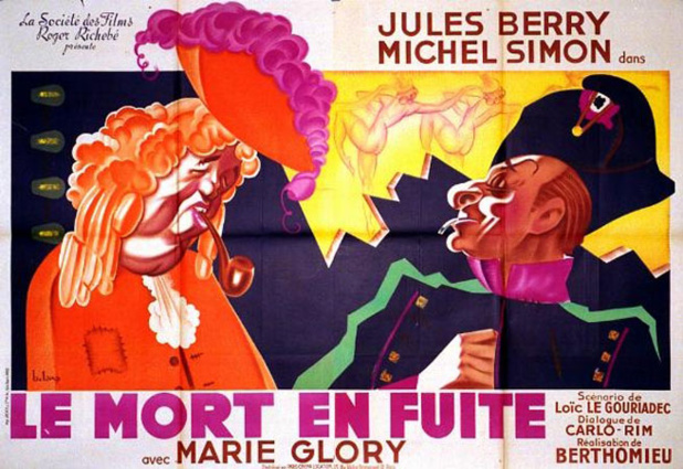 Affiche du film Le mort en fuite (1936) d'André Berthomieu