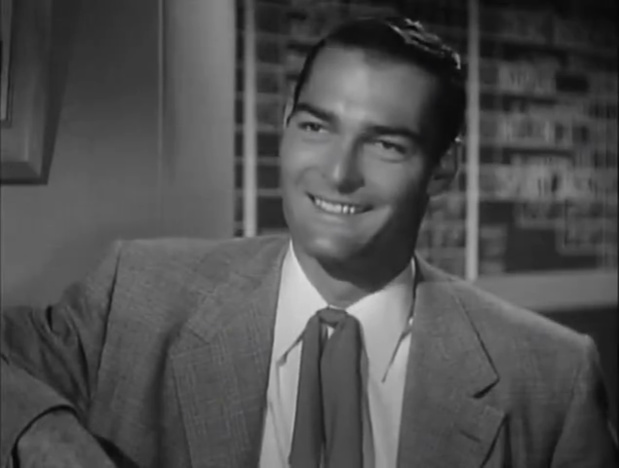 John Russell dans le film noir Undertow (Une balle dans le dos, 1949) de William Castle