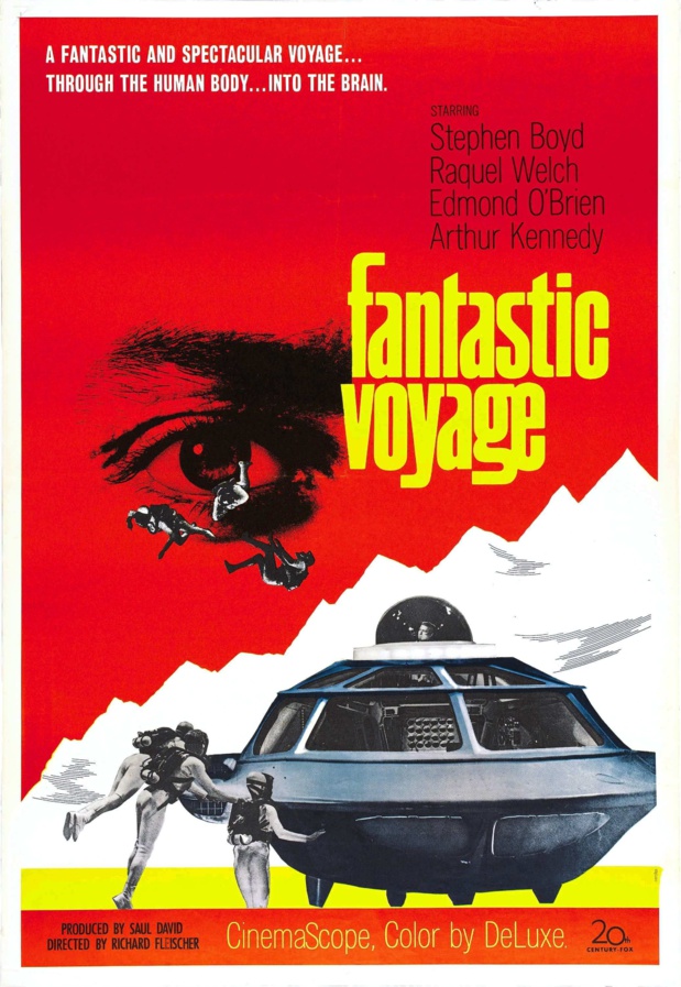 Affiche du film Fantastic voyage (Le voyage fantastique, 1966) de Richard Fleischer