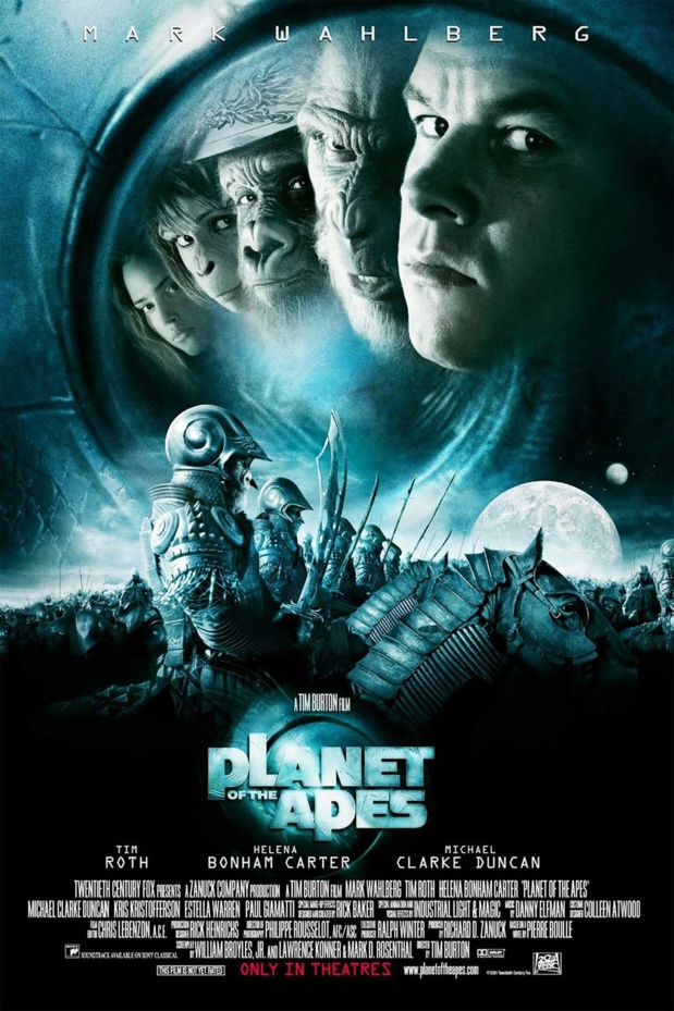Affiche du film Planet of the Apes (La planète des singes, 2001) de Tim Burton