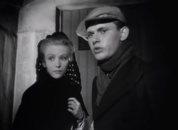 Ariane Borg et Jean Mercanton  dans le film La charrette fantôme (1939) de Julien Duvivier