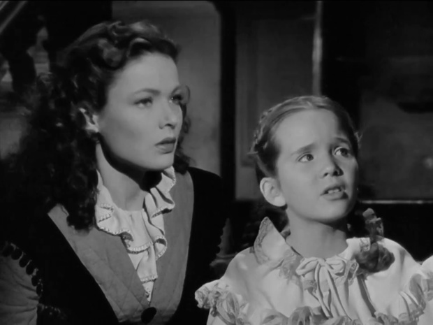 Gene Tierney et Connie Marshall dans Dragonwyck (Le château du dragon, 1946) de Joseph L. Mankiewicz