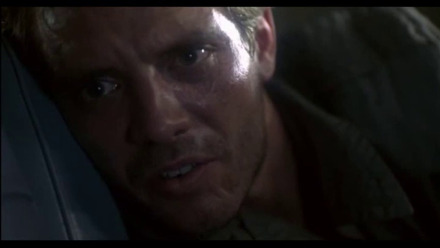 L'acteur Michael Biehn dans le film de science-fiction The Terminator (Terminator, 1984) de James Cameron