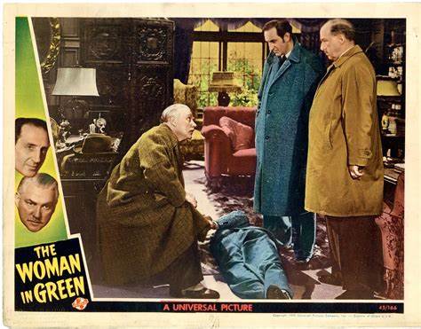 Affiche du film The woman in green (La femme en vert, 1945) de Roy William Neill Affiche du film The woman in green (La femme en vert, 1945) de Roy William Neill