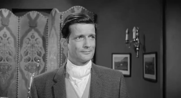 Le comédien John Merivale dans le film à énigme The list of Adrian Messenger (Le dernier de la liste, 1963) de John Huston