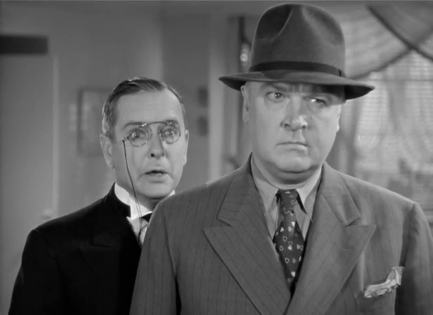 Charles Wilson dans le film policier de science-fiction The return of doctor X (Le retour du docteur X, 1939) de Vincent Sherman