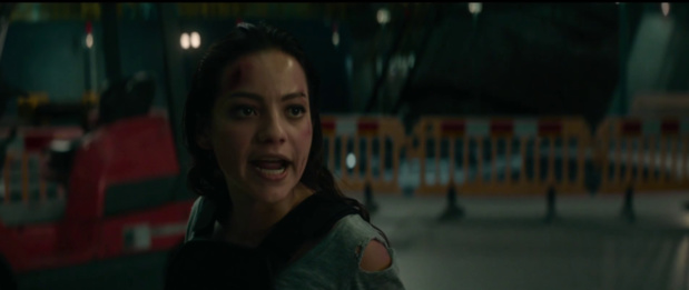 Natalia Reyes dans le film de science-fiction Terminator Dark Fate (2019) de Tim Miller