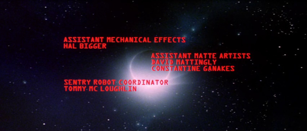 Générique du film The blak hole (Le trou noir, 1979) de Gary Nelson
