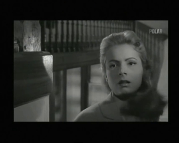 Geneviève Kervine dans le film à énigme La nuit des suspectes (8 femmes en noir, 1960) de Victor Merenda