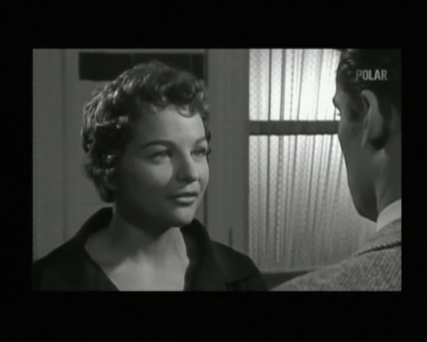 Guylaine Guy dans le film policier La nuit des suspectes (8 femmes en noir, 1960) de Victor Merenda