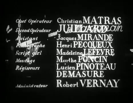 Générique du film Café de Paris (1938) d'Yves Mirande Générique du film Café de Paris (1938) d'Yves Mirande