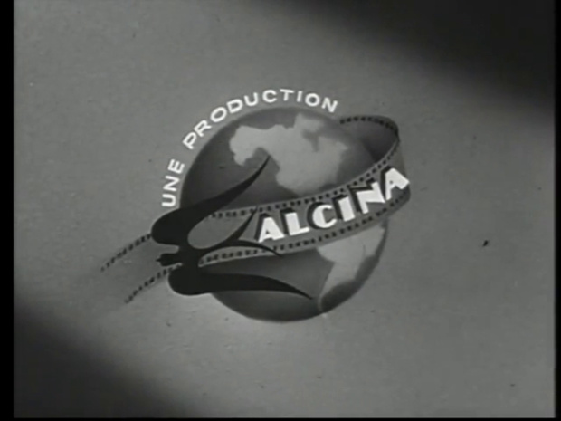 Logo de la film Alcina dans le générique du film Le mystère de la chambre jaune (1949) de Henri Aisner