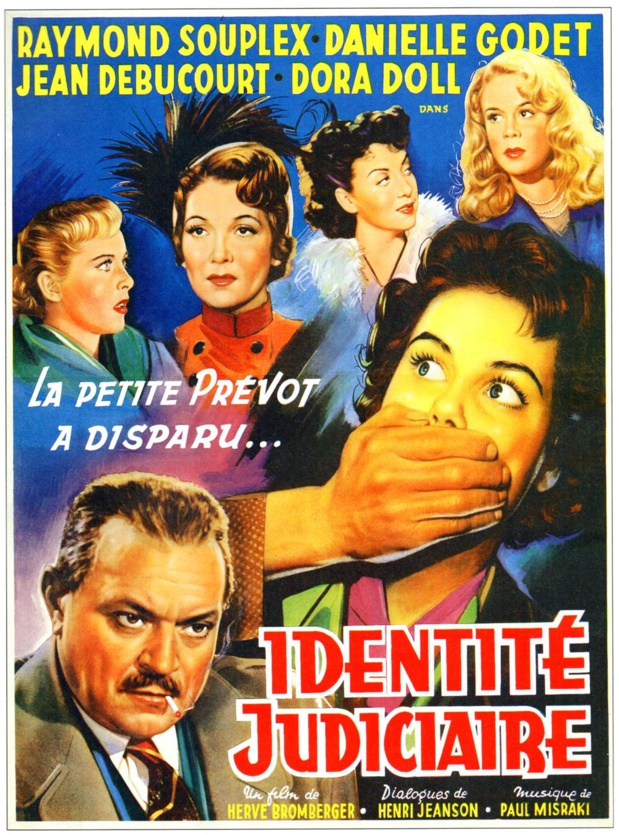 Affiche du film Identité judiciaire (1951) de Hervé Bromberger