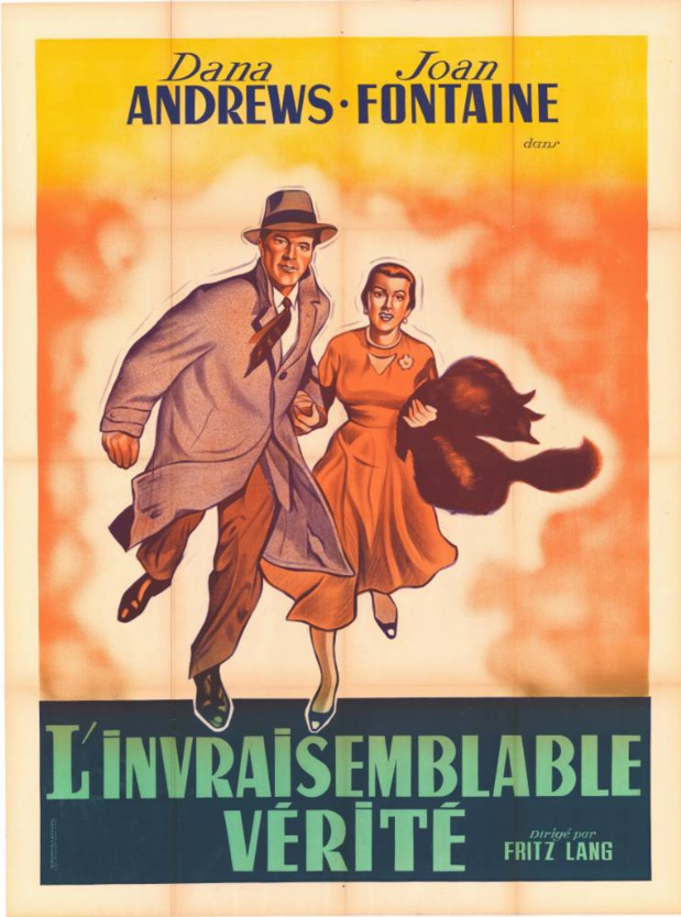 Affiche du film Beyond a reasonable doubt (L'invraisemblable vérité, 1956) de Fritz Lang