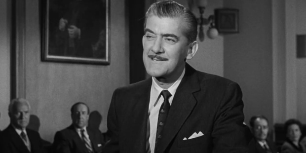 L'acteur Philip Bourneuf dans le film Beyond a reasonable doubt (L'invraisemblable vérité, 1956) de Fritz Lang