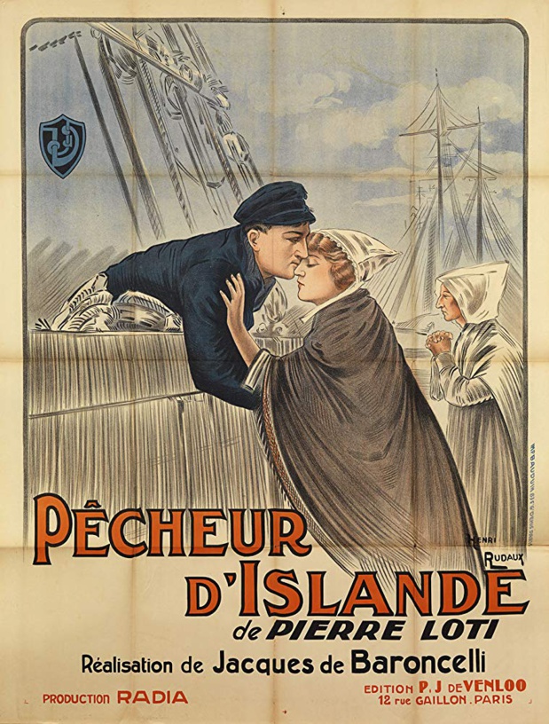 Affiche du film muet français Pêcheur d'Islande (1924) de Jacques de Baroncelli