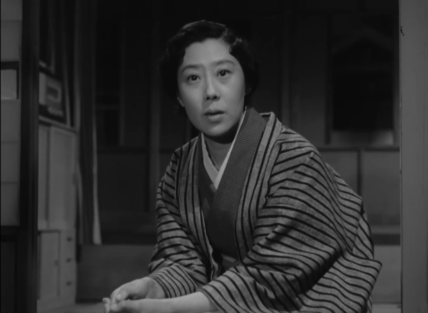 L'actrice japonaise Isuzu Yamada dans 東京暮色 (Crépuscule à Tokyo, 1957) de 小津 安二郎 (Yasujirō Ozu)