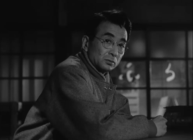 L'acteur Nobuo Nakamura dans le film 東京暮色 (Crépuscule à Tokyo, 1957) de 小津 安二郎 (Yasujirō Ozu)