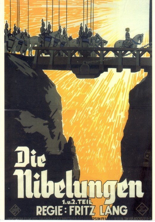 Affiche du film Die Nibelungen (Les Nibelungen, 1924) de Fritz Lang Affiche du film Die Nibelungen (Les Nibelungen, 1924) de Fritz Lang