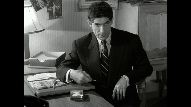 L'acteur Marcel Lupovici dans le film français Du rififi chez les hommes (1955) de Jules Dassin L'acteur Marcel Lupovici dans le film français Du rififi chez les hommes (1955) de Jules Dassin