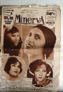 Une couverture du magazine Minerva avec une photo de Marie Dalbaicin Une couverture du magazine Minerva avec une photo de Marie Dalbaicin