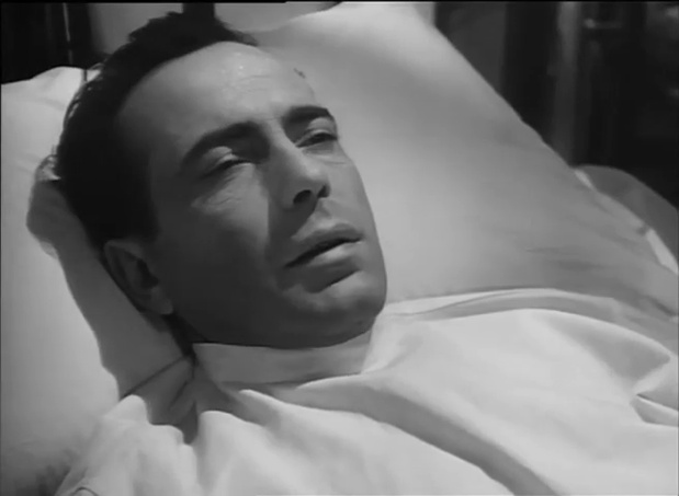 Humphrey Bogart dans le film noir Conflict (La mort n'était pas au rendez-vous, 1945) de Curtis Bernhardt