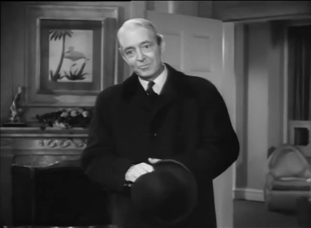 L'acteur Edwin Stanley dans le film policier américain Conflict (La mort n'était pas au rendez-vous, 1945) de Curtis Bernhardt