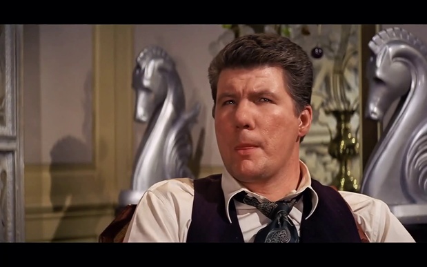 Le comédien Tom Reese dans le film de gangsters The St. Valentine's Day Massacre (L'Affaire Al Capone, 1967) de Roger Corman