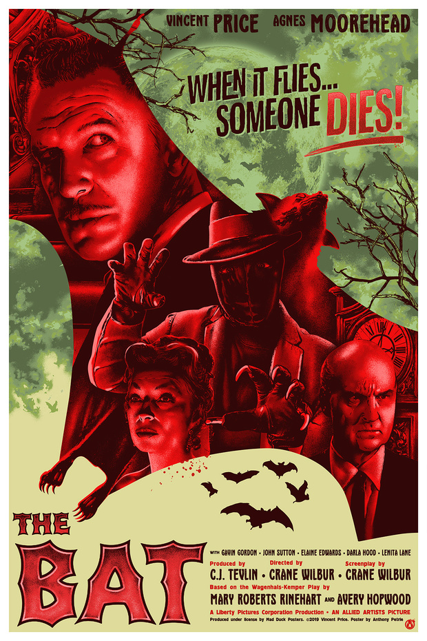 Affiche du film The bat (Le masque, 1959) de Crane Wilbur