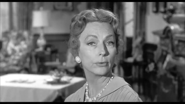 Agnes Moorehead dans The bat (Le masque, 1959) de Crane Wilbur