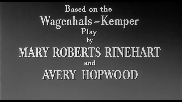 Générique du film The bat (Le masque, 1959) de Crane Wilbur Générique du film The bat (Le masque, 1959) de Crane Wilbur