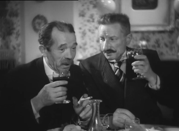 Pierre Larquey et René Bergeron dans Le bienfaiteur (1942) de Henry Decoin