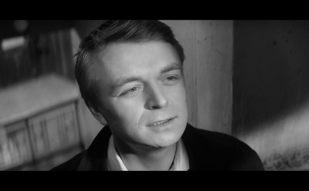 L'acteur Horst Jonischkan dans le film Der geteilte himmel (Le ciel partagé, 1964) de Konrad Wolf