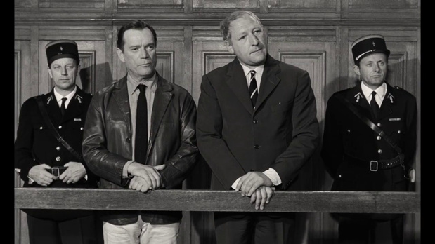 Eddie Constantine et Georges Wilson dans le film de gangsters Lucky Jo (1964) de Michel Deville