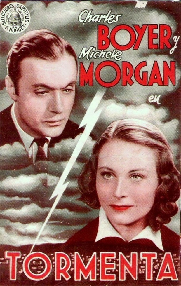 Affiche du film français Orage (1938) de Marc Allégret Affiche du film français Orage (1938) de Marc Allégret