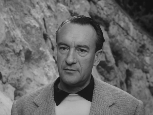 George Sanders dans le drame amoureux franco-italien Viaggio in Italia (Voyage en Italie, 1954) de Roberto Rossellini