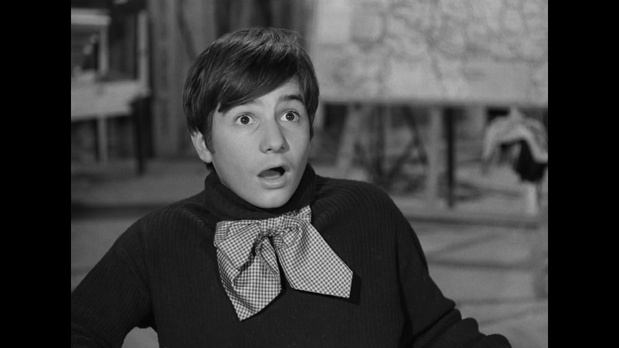 Jean-Pierre Léaud dans le film d'avant-garde Le testament d'Orphée (1960) de Jean Cocteau