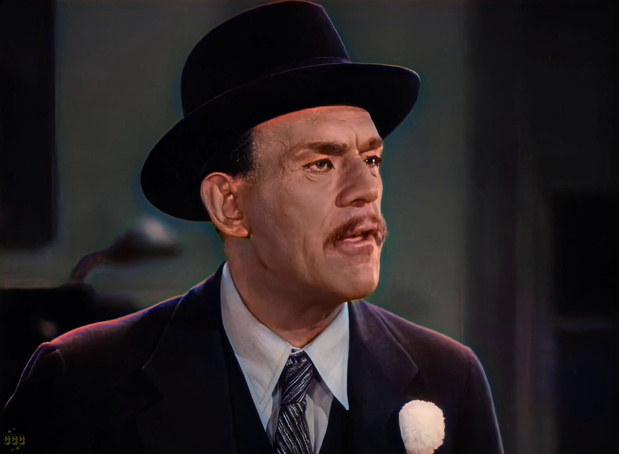 Boris Karloff dans le film policier Doomed to die (La malédiction, 1940) de William Nigh