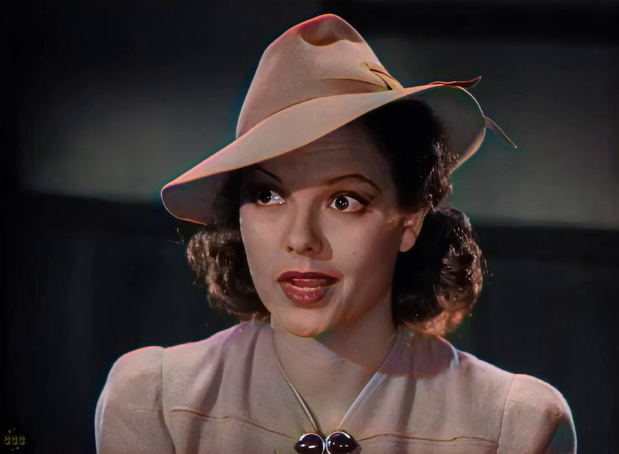 Marjorie Reynolds dans le film de mystère Doomed to die (La malédiction, 1940) de William Nigh