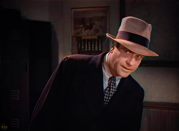 L'acteur Grant Withers dans le film policier américain Doomed to die (La malédiction, 1940) de William Nigh
