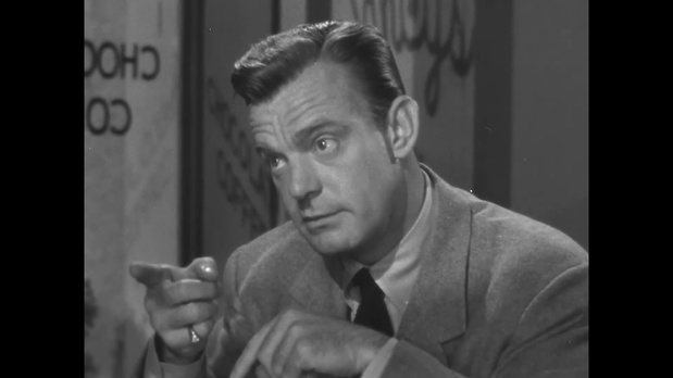 Dennis O'Keefe dans le film policier Woman on the run (Dans l'ombre de San Francisco, 1950) de Norman Foster