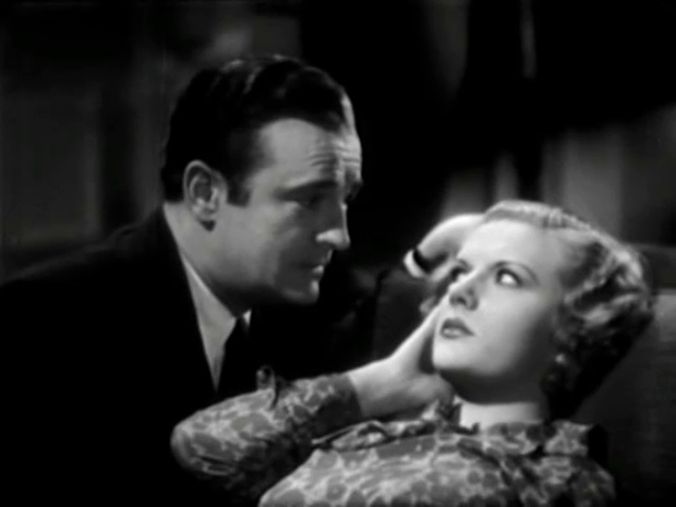 Basil Sydney et Judy Gunn dans le film policier anglais The riverside murder (1935) d'Albert Parker Basil Sydney et Judy Gunn dans le film policier anglais The riverside murder (1935) d'Albert Parker