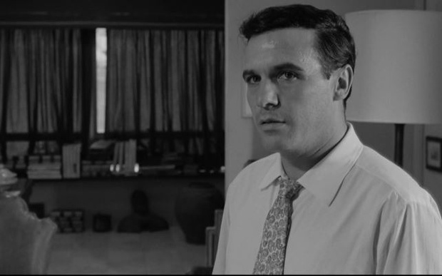 L'acteur Francisco Rabal dans le film franco-italien L'eclisse (L'éclipse, 1962) de Michelangelo Antonioni