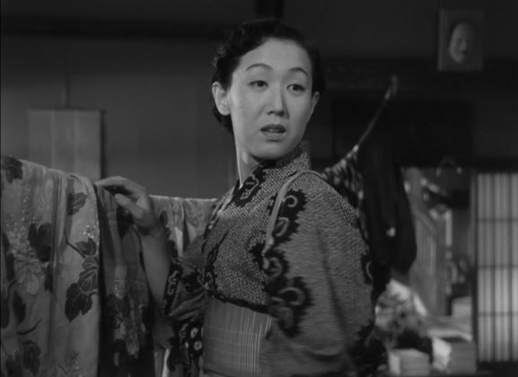 L'actrice japonaise Hisako Yamane dans le film 月は上りぬ (La lune s'est levée, 1955) de 田中 絹代 (Kinuyo Tanaka)
