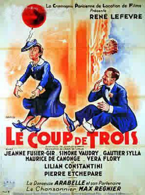 Affiche du film Coup de trois, de Jean de Limur