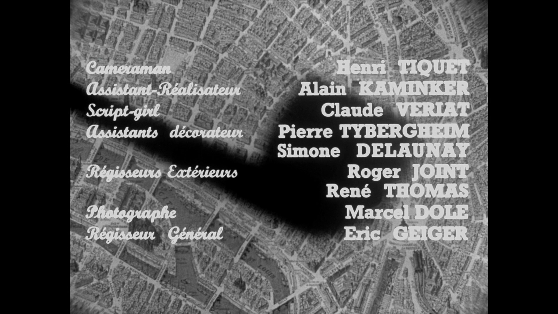 Générique du film Maigret tend un piège (1958) de Jean Delannoy