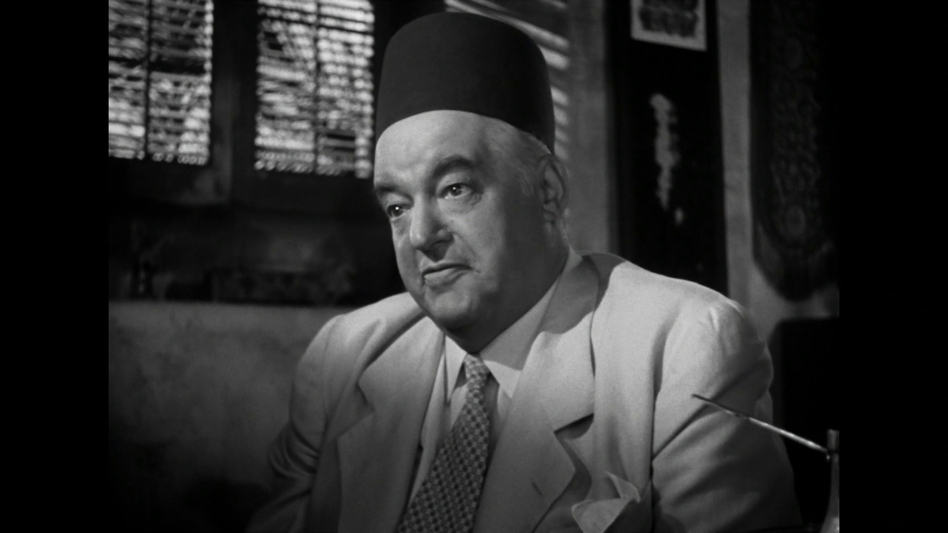 Sydney Greenstreet dans le film Casablanca (1942) de Michael Curtiz